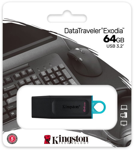 Kingston DataTraveler Exodia USB Stick - 64GB