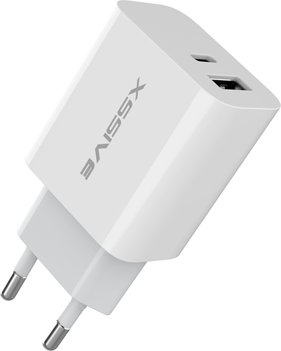 PD 20W/QC18W Dual Port Wall Charger wit