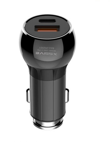 QC3.0 Fast Car Charger Duo 3.6A Zwart